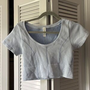 OFFLINE by Aerie Blue Crop Top- M